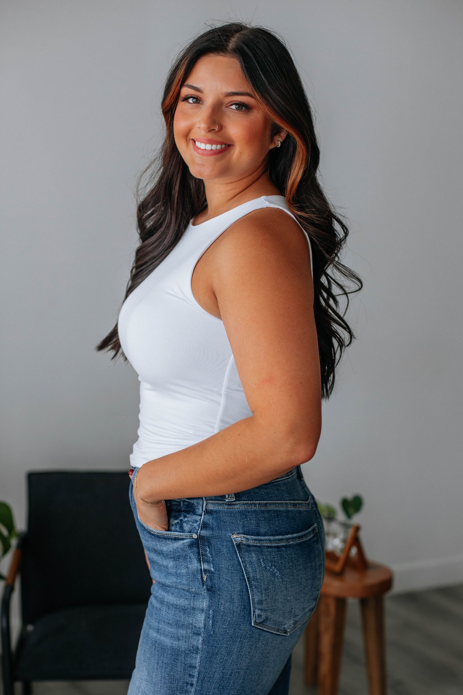 Ariel Basic Tank - Ivory - Image 4