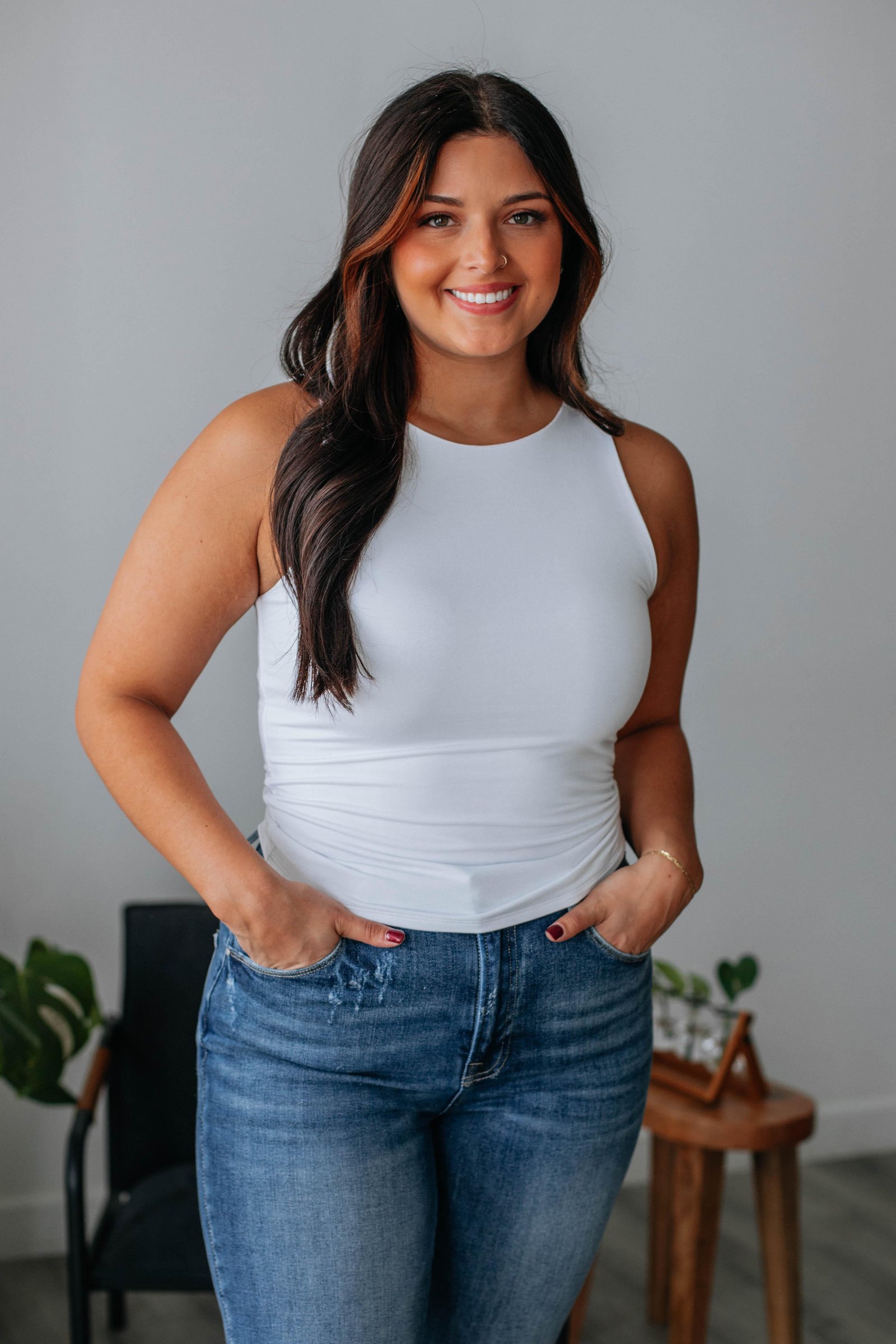 Ariel Basic Tank - Ivory - Image 5