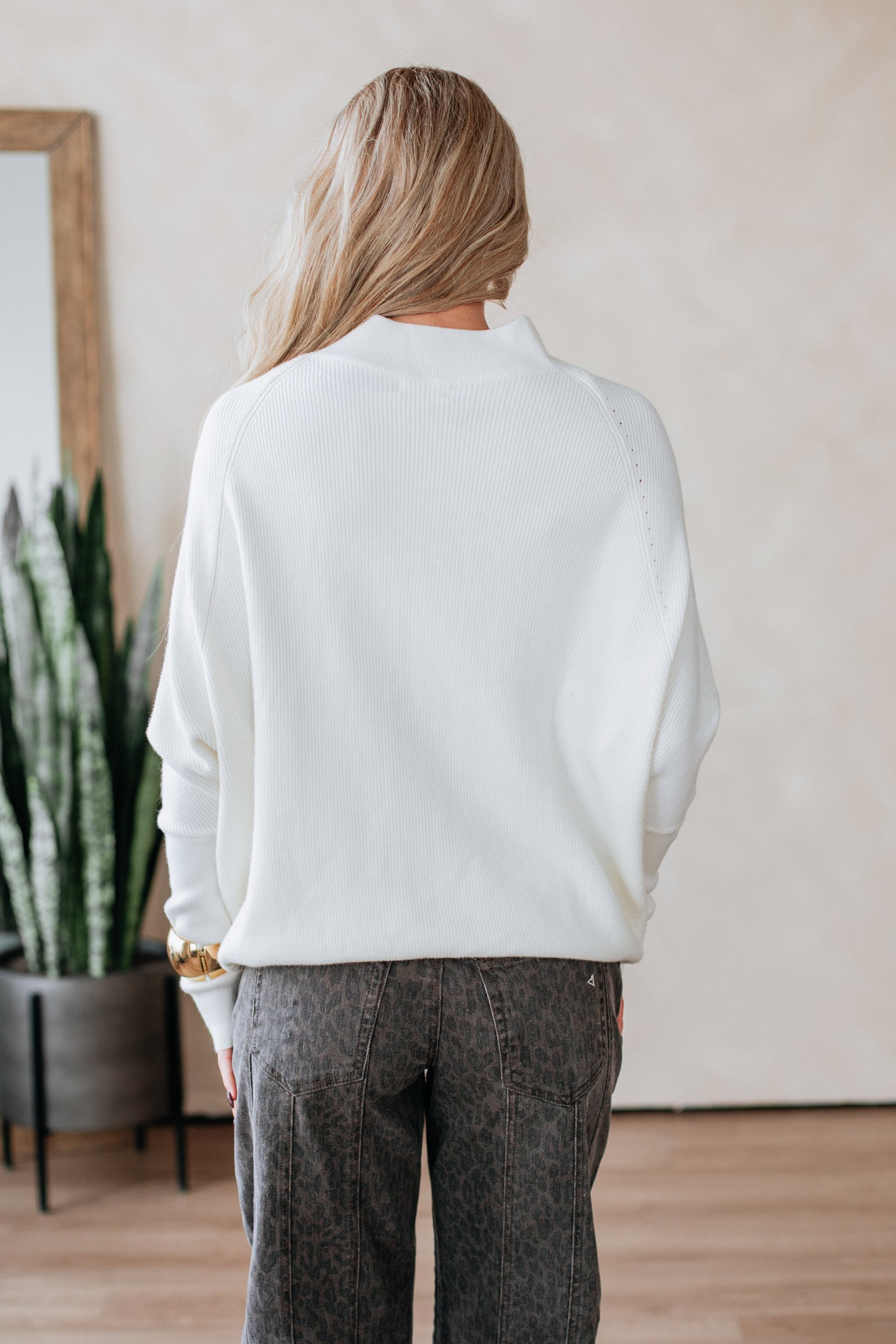 Gretchen Dolman Sweater - Cream - Image 5