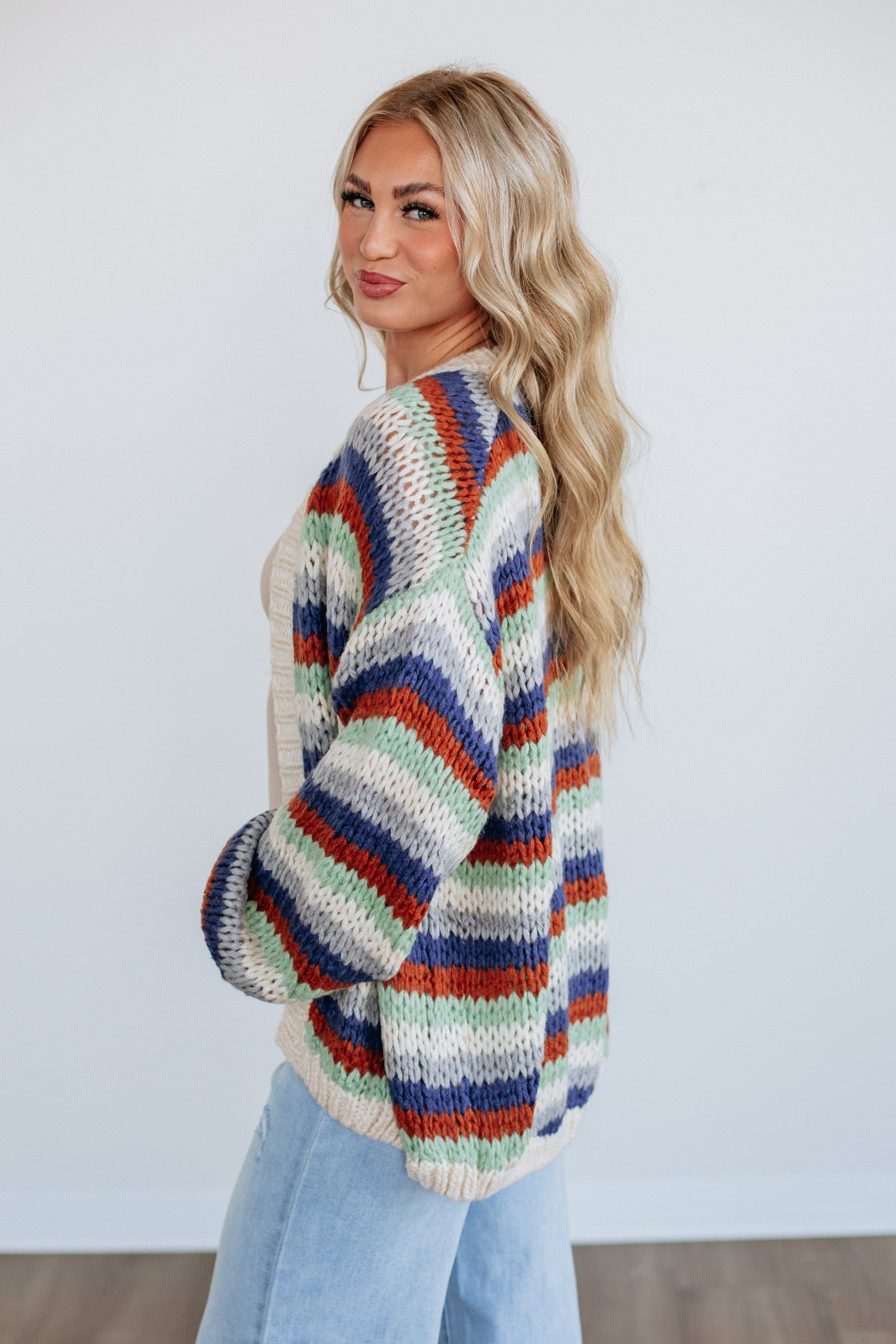 Noella Striped Cardigan - Image 4