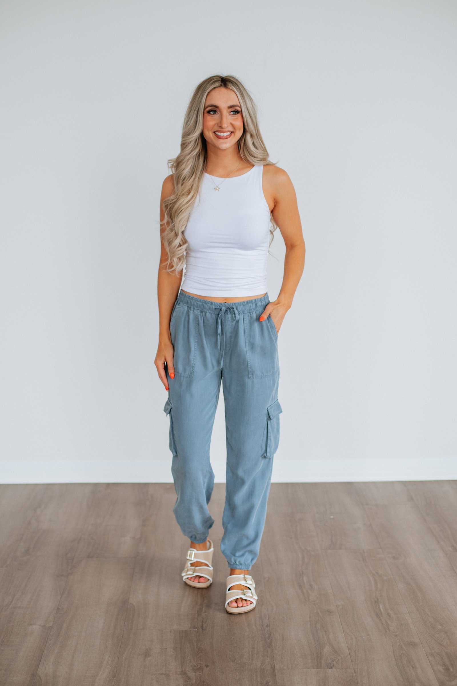 Bodie Cargo Joggers - Slate Blue