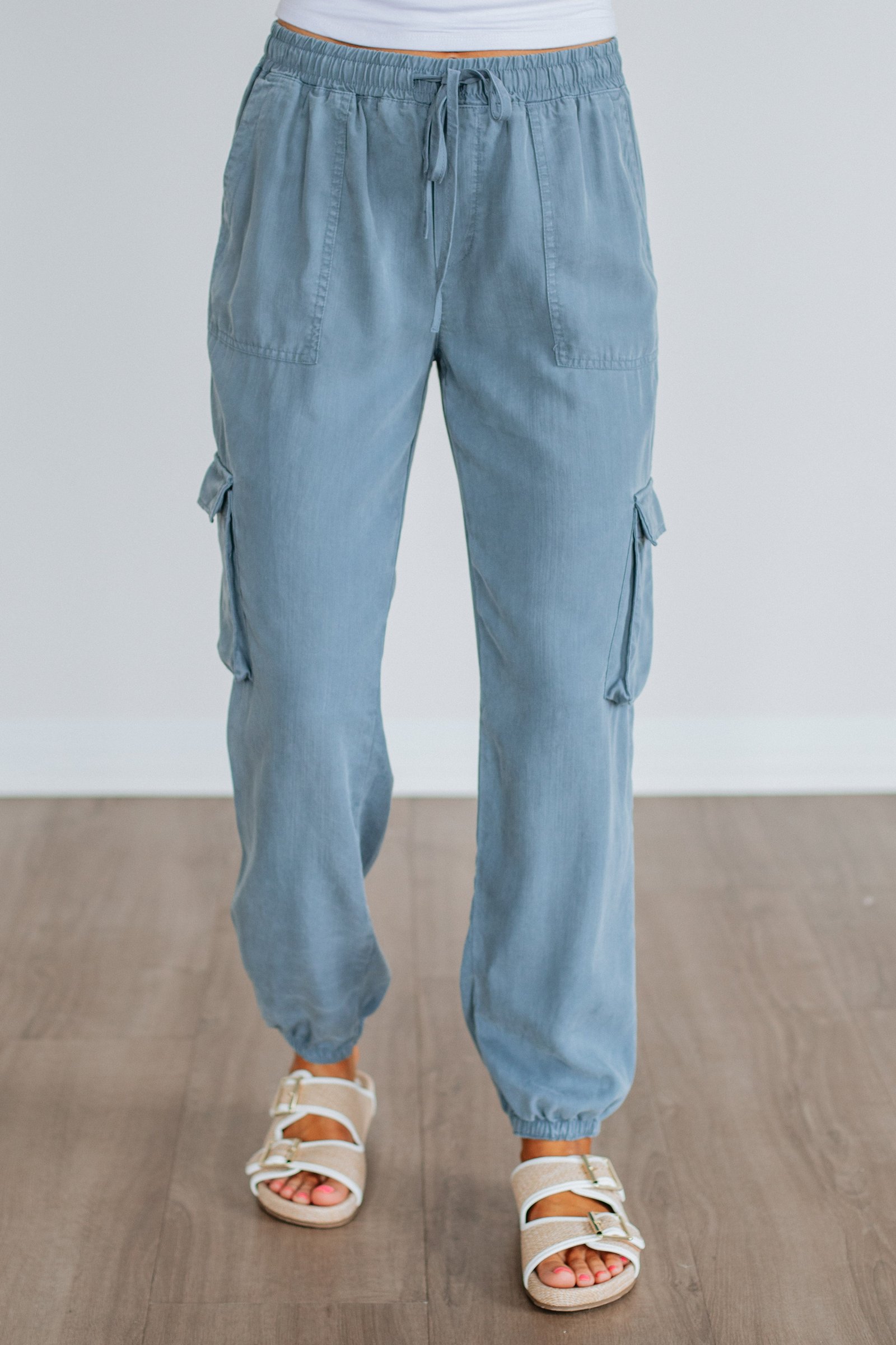 Bodie Cargo Joggers - Slate Blue - Image 5