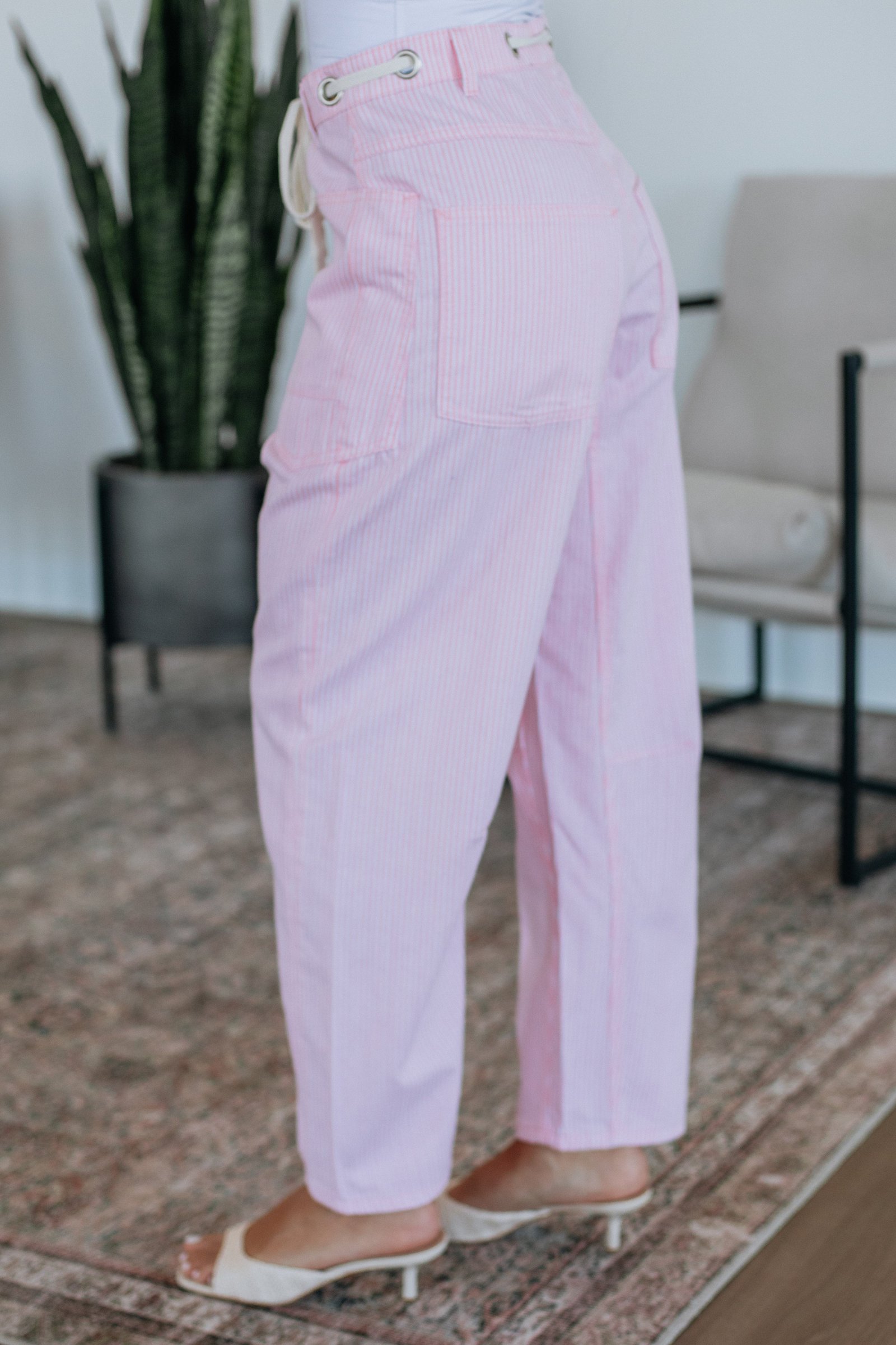 Rue Striped Barrel Pants - Image 3