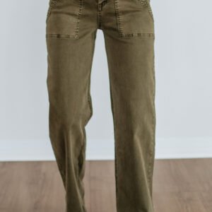 Bennett Mica Jeans - Dark Olive