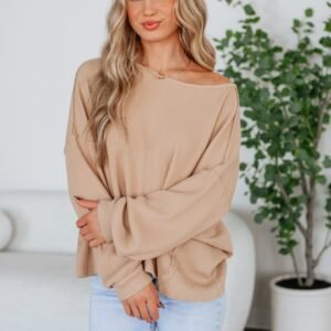 Keara Waffle Knit Pullover